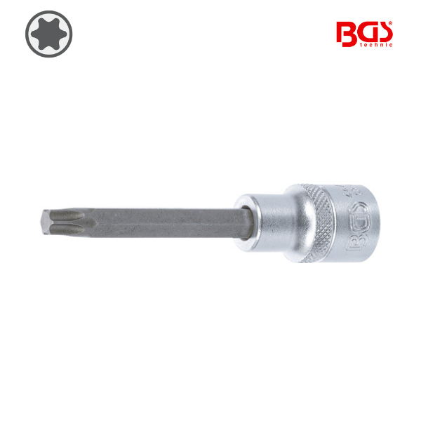 Chave de caixa bit torx 1/2" |           T45 | 100mm