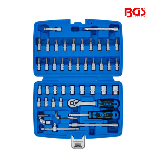 Jogo de chaves de caixa 1/4" | 46 peças