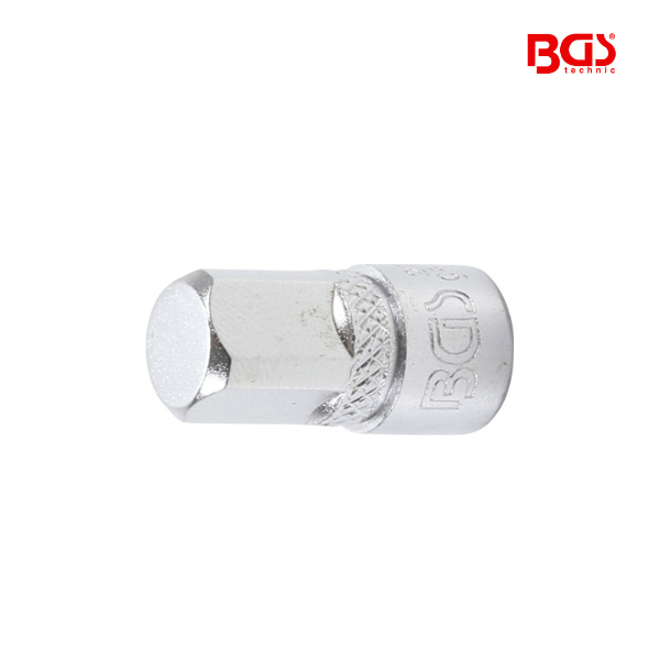 Adaptador | Quadrado externo    1/4" - Sextavado externo 3/8"