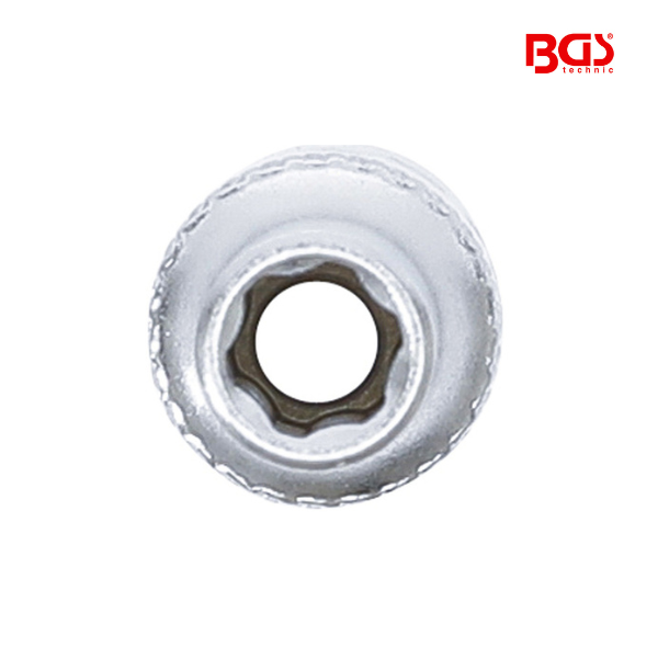 Chave de caixa perfil ondulado  1/4" | longa |  6MM