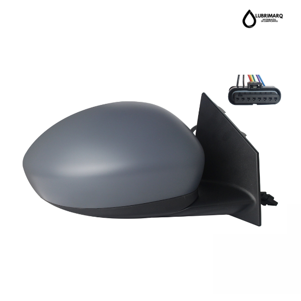 Espelho direito elétrico térmico p/pintar 7pin