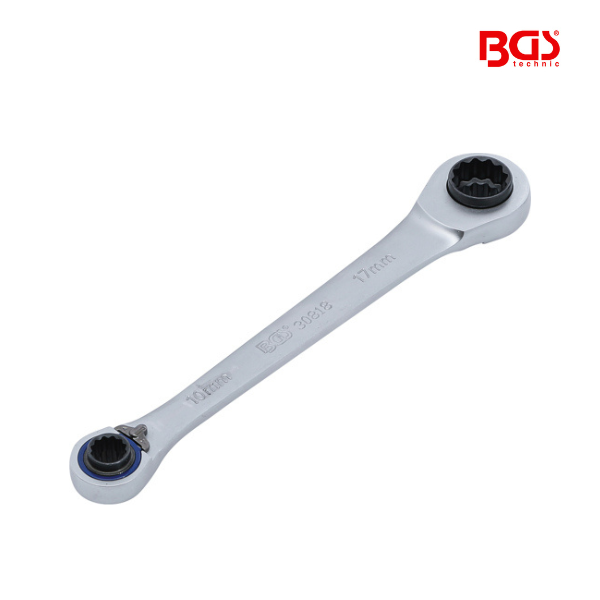 Chave luneta com roquete 4 em 1 | 10 x 12, 14 x 17 mm