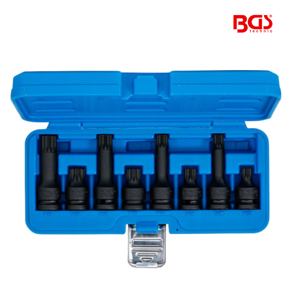 Conjuntos de bits impacto(XZN) M12 - M18 | 8 peças