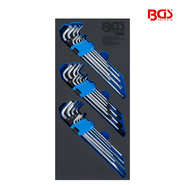 Conjunto de chaves angulares extra longas |  27 peças