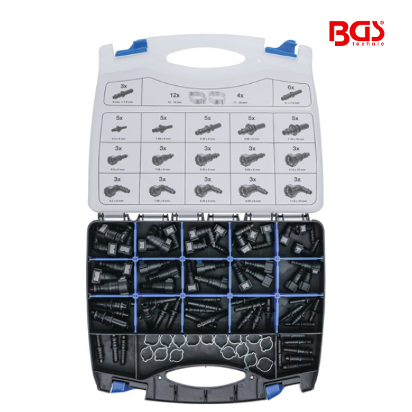 Acoplamentos e tubos em plástico | 95 peças