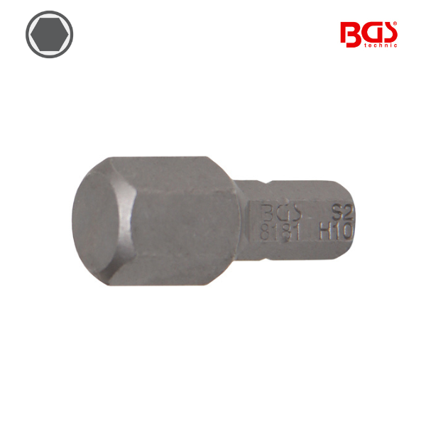 Ponta / bit hexagonal  1/4" | 25 mm |  10mm