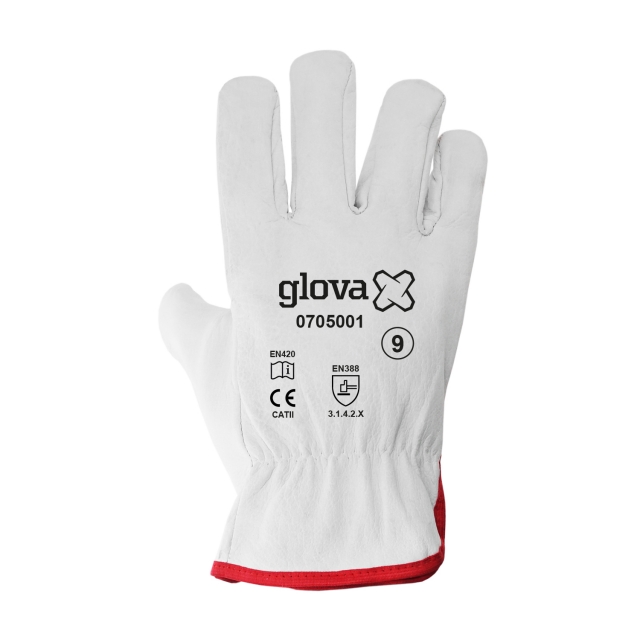 Luva Tipo Chefe pele Bovino | Cinzenta