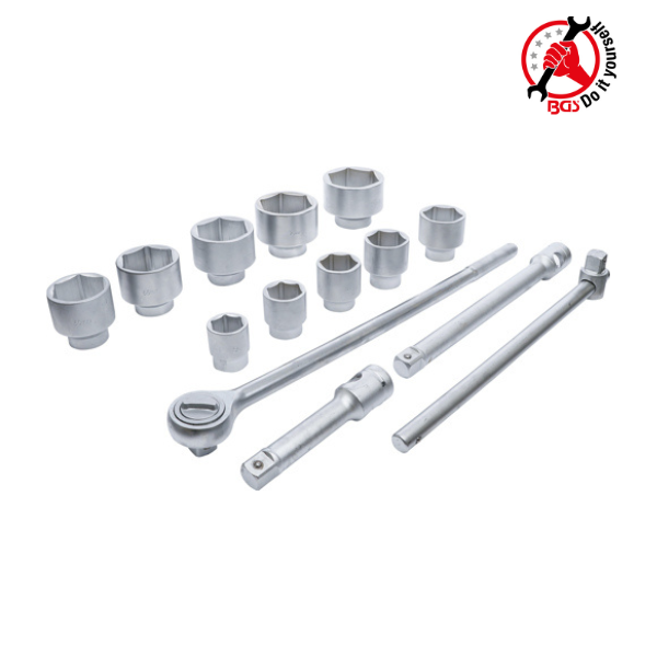 Jogo de chaves de caixa 1"  | 36 - 80 mm | 15 peças