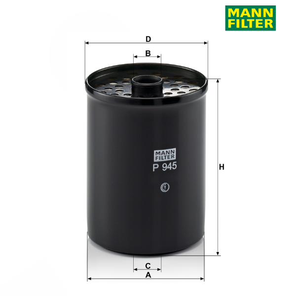 Filtro de combustível MANN P945x