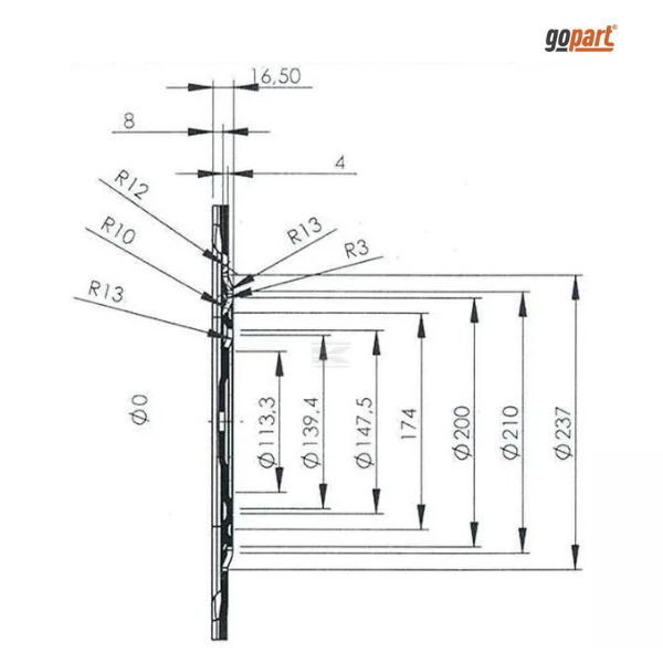 Placa giratória 360°