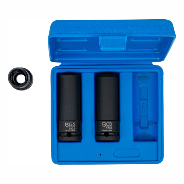 Conjunto chaves de impacto 1/2" | 17 / 19 / 21 mm | 3 peças