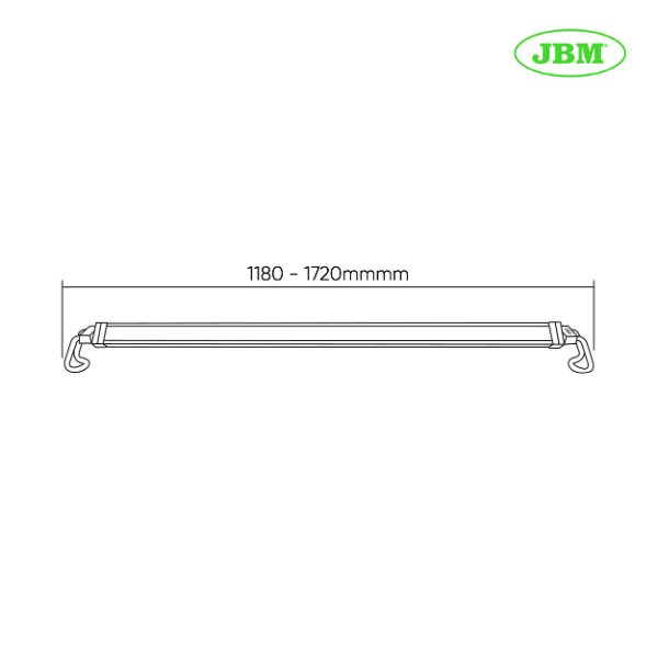 Lanterna LED para capô extensível | 5000LM