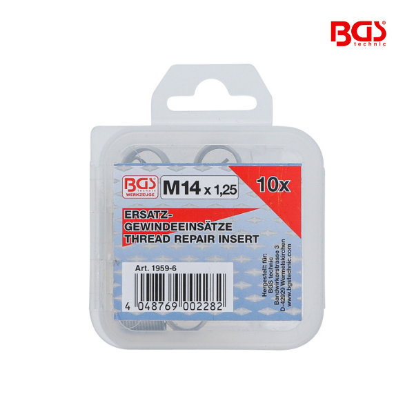 Encaixes roscados de substituição |  M14 x 1,25 mm | 10 peças