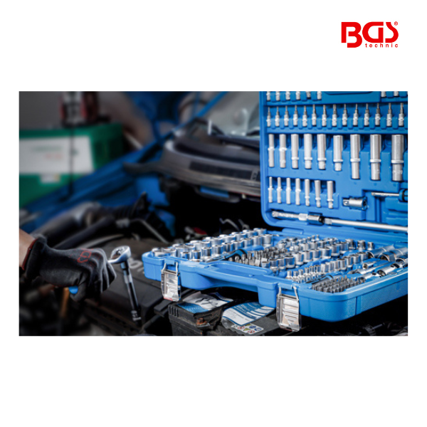 Jogo de chaves de caixa sextavada 1/4"-3/8"-1/2"| 192 peças