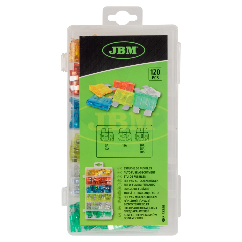 Fusíveis para automóveis | Padrão | 120 peças