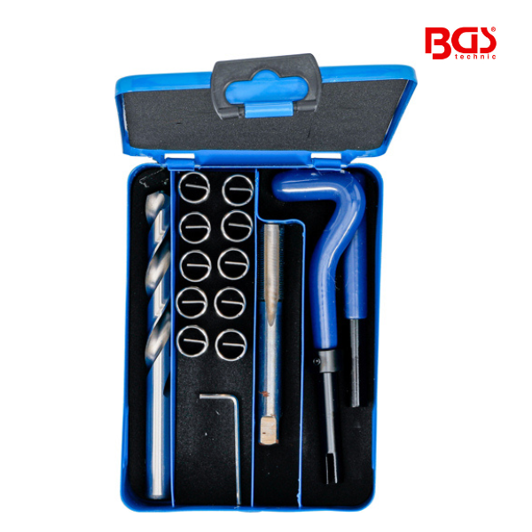 Kit de reparação de roscas | M12 x 1,0 mm | 14 peças