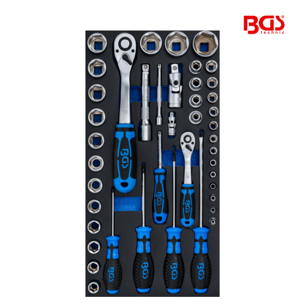 Conjunto de chaves de caixa e chave de fendas | 43 peças