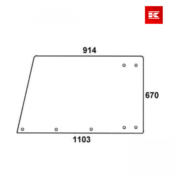 Vidro porta superior p/DEUTZ
