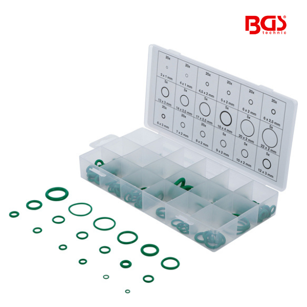 Sortido de o-rings AACC | Ø 3 - 22 mm | 225 peças