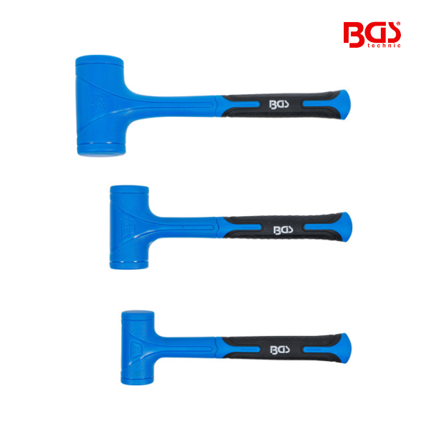 Jogo de martelo sem recuo | 450 / 765 / 1275 g | 3 peças.