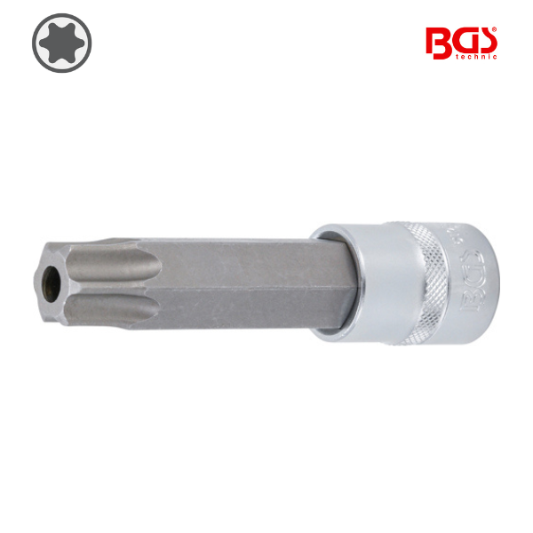 Chave de caixa bit torx 1/2" |          T90 | 110mm com perfuração
