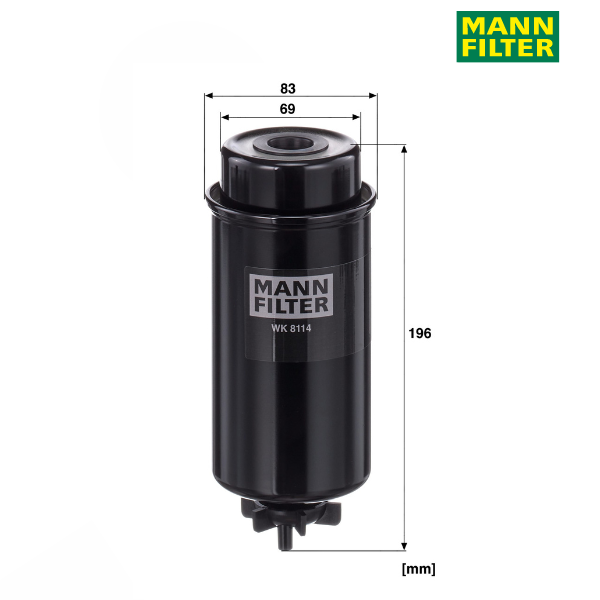 Filtro de combustível MANN WK8114