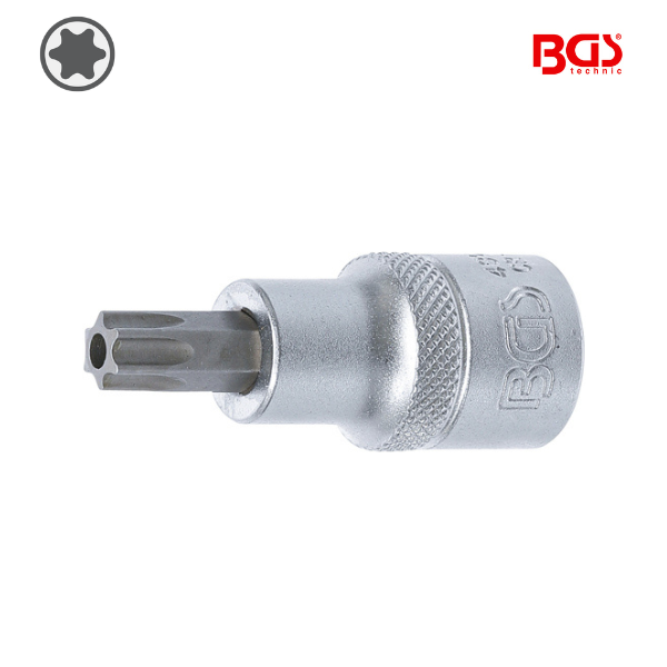 Chave de caixa bit torx 1/2" |            T50 | com perfuração