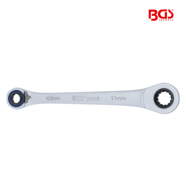 Chave luneta com roquete 4 em 1 | 10 x 12, 14 x 17 mm