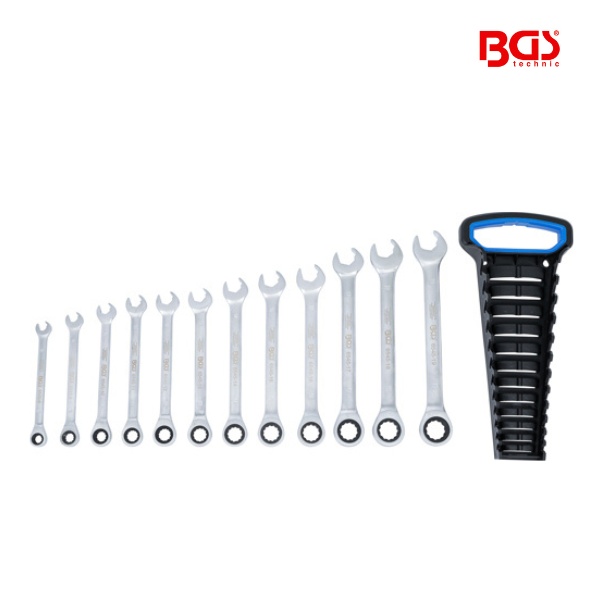 Jogo de chaves com roquete | 8 - 19 mm | 12 peças