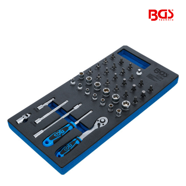 Conjunto de chaves de caixa   1/4" | 41 peças