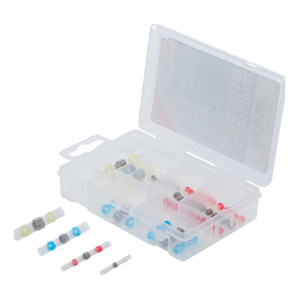 Sortido de conectores | com mangueira termoretrátil | 30 peças