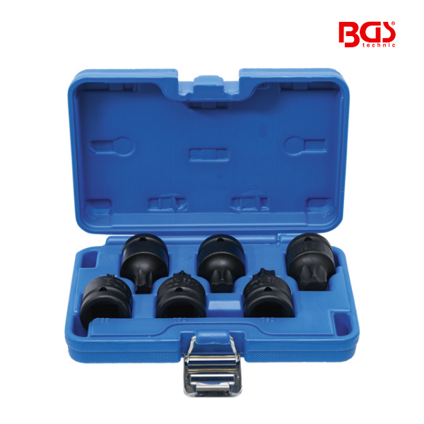 Conjunto de bits impacto 3/4" | Torx T55 - T100 | 6 peças