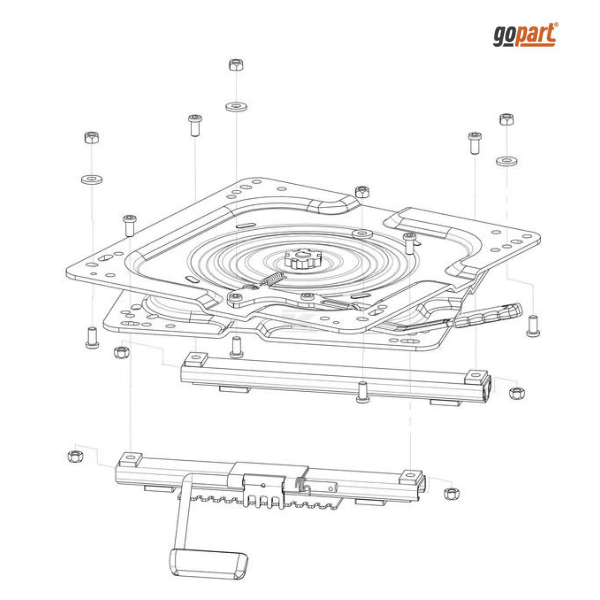 Placa giratória 360°