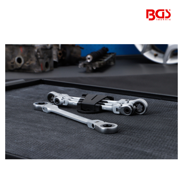 Jogo de chaves com roquete Torx | E6 - E24 | 4 peças