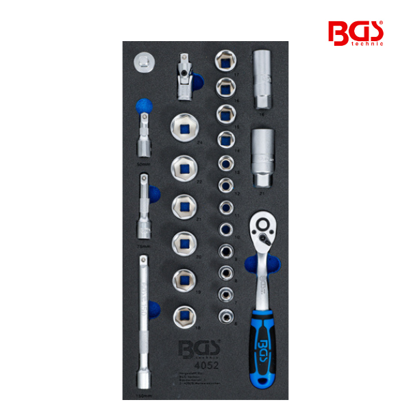 Conjunto de chaves de caixa   3/8" | 26 peças