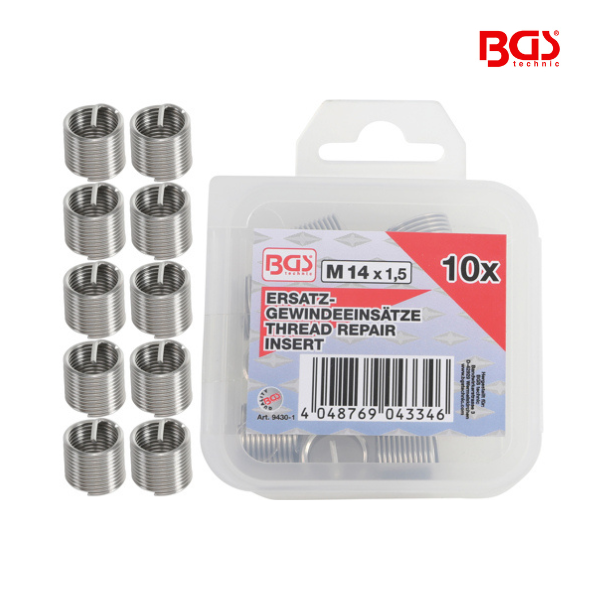 Encaixes roscados de substituição |  M14 x 1,5 mm | 10 peças