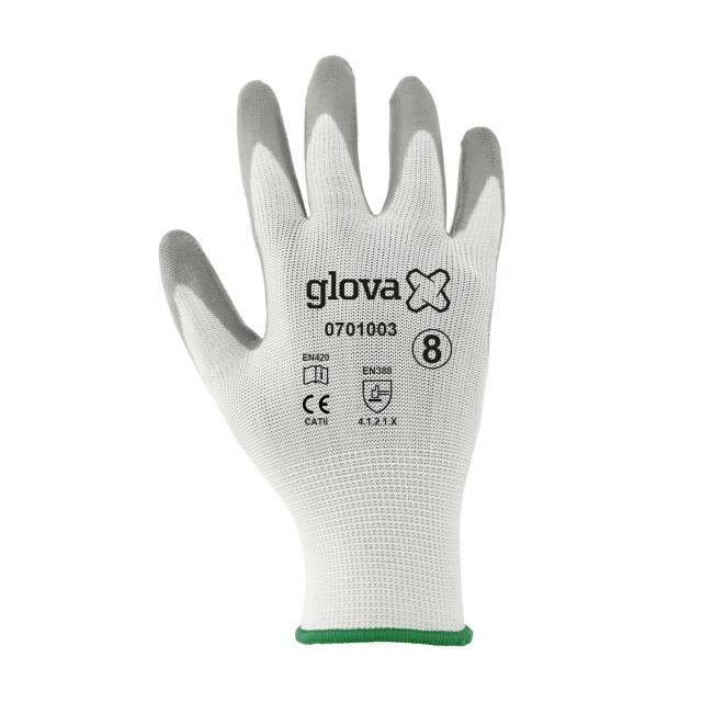 Luva Poliéster Revestimento Nitrilo | Cinzento