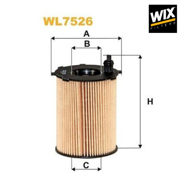 Filtro de óleo WIX WL7526