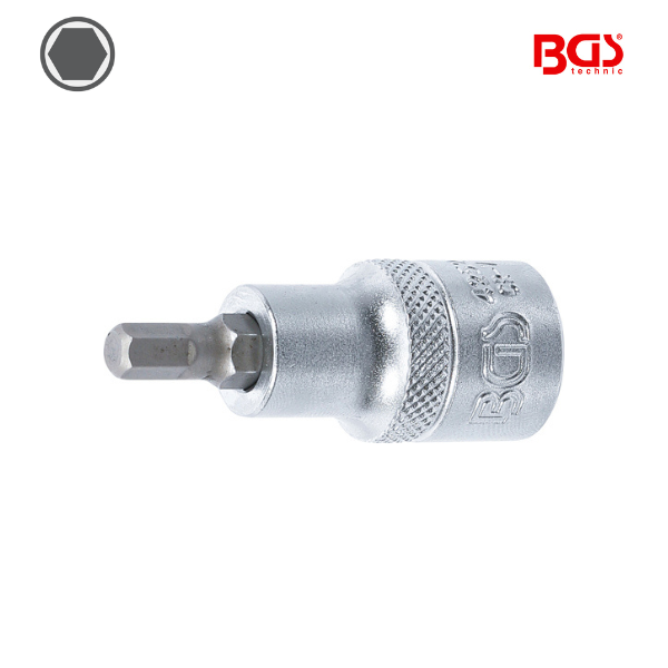 Chave de caixa bit hexagonal 1/2" |    6mm