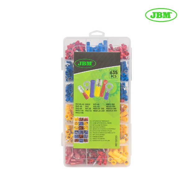 Sortido de terminais | 635 peças