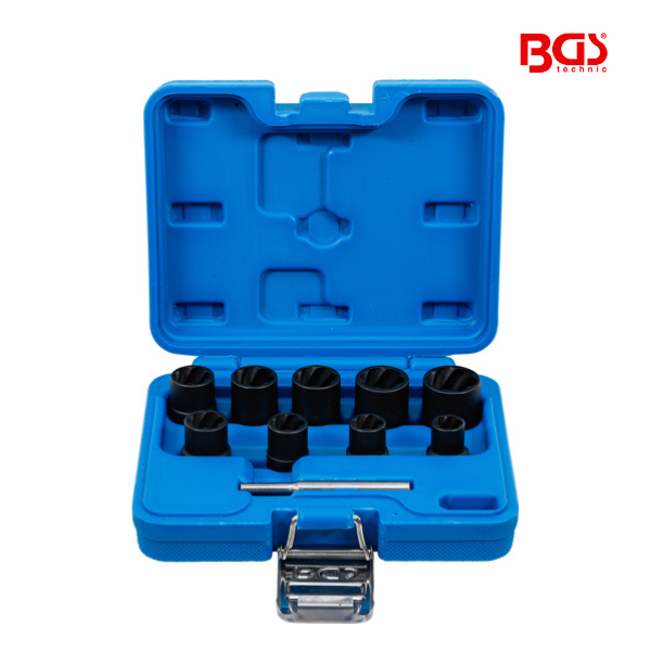 Jogo de extratores em espiral 3/8" | 10 - 19 mm | 10 peças