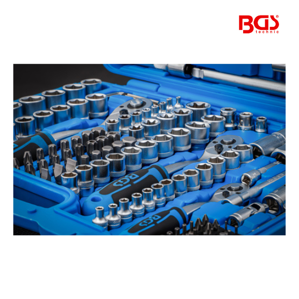 Jogo de chaves de caixa sextavada 1/4"-3/8"-1/2"| 192 peças