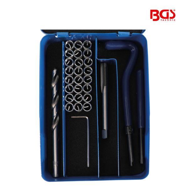 Kit de reparação de roscas |  M8 x 1,0 mm | 29 peças