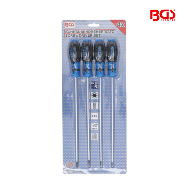 Jogo Torx extra longas  | T15 - T30 | 4 peças