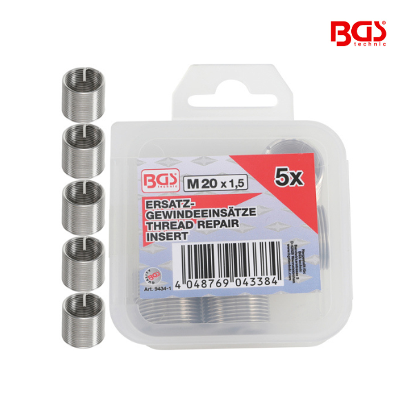 Encaixes roscados de substituição |  M20 x 1,5 mm | 5 peças