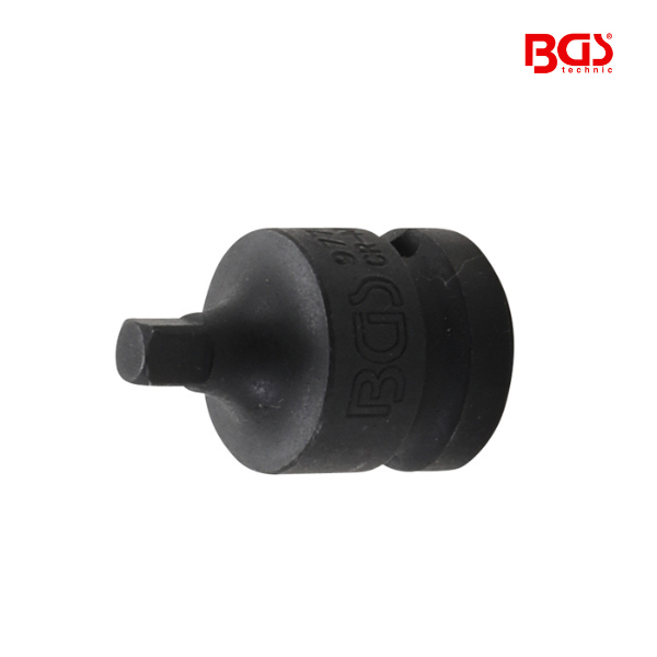 Adaptador de impacto | Quadrado externo   1/2" - Sextavado externo     1/4"