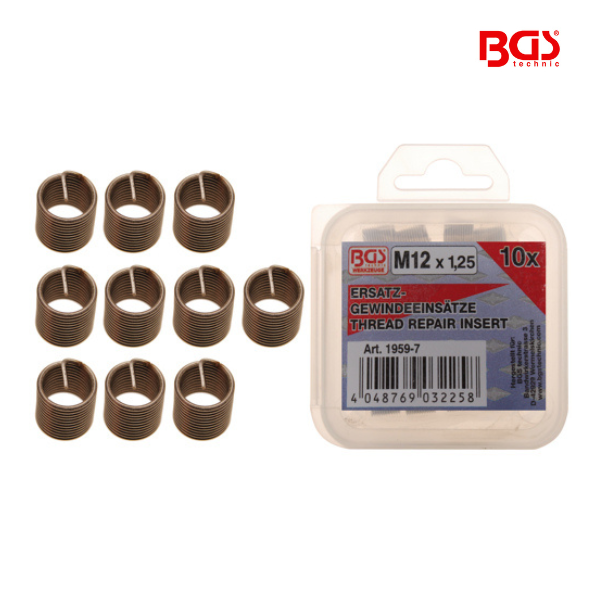 Encaixes roscados de substituição |  M12 x 1,25 mm | 10 peças