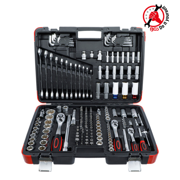 Conjunto de chaves de caixa | 1/4"-3/8"-1/2" | 176 peças