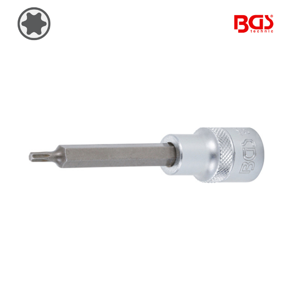 Chave de caixa bit torx 1/2" |           T20 | 100mm
