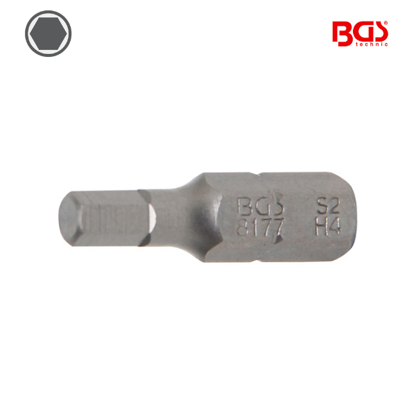 Ponta / bit hexagonal  1/4" | 25 mm |   4mm